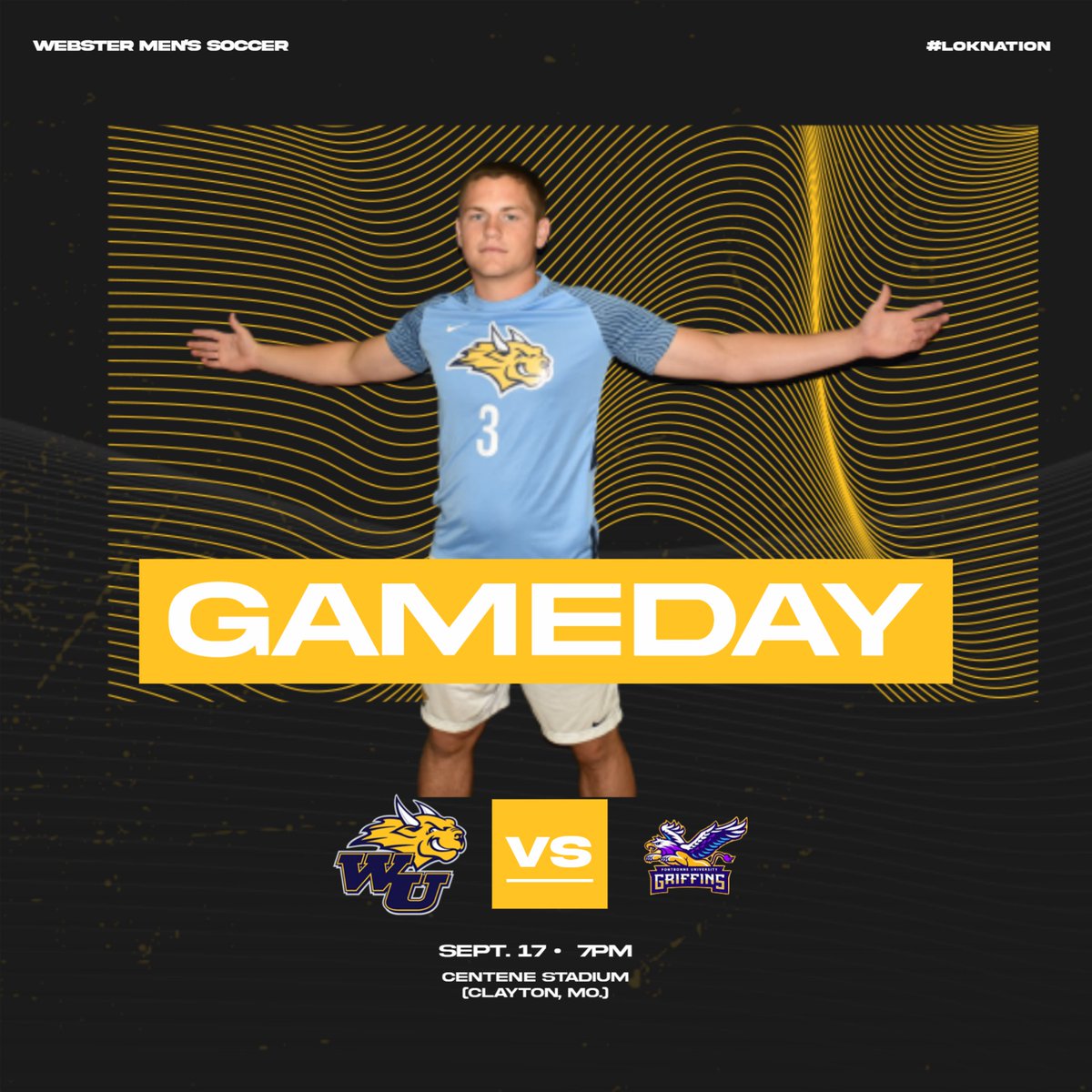 GorlokSports's tweet photo. GAMEDAY! @WebsterSoccer is back on the road this evening when they travel across town to take on the @FBUGriffins for a @SLIAC matchup! The match is set to start at 7 p.m. at Centene Stadium in Clayton! 

📺: https://t.co/qkNiOB241m
📊: https://t.co/JjxPT5UzLX

#LokNation https://t.co/koorBFxNkb