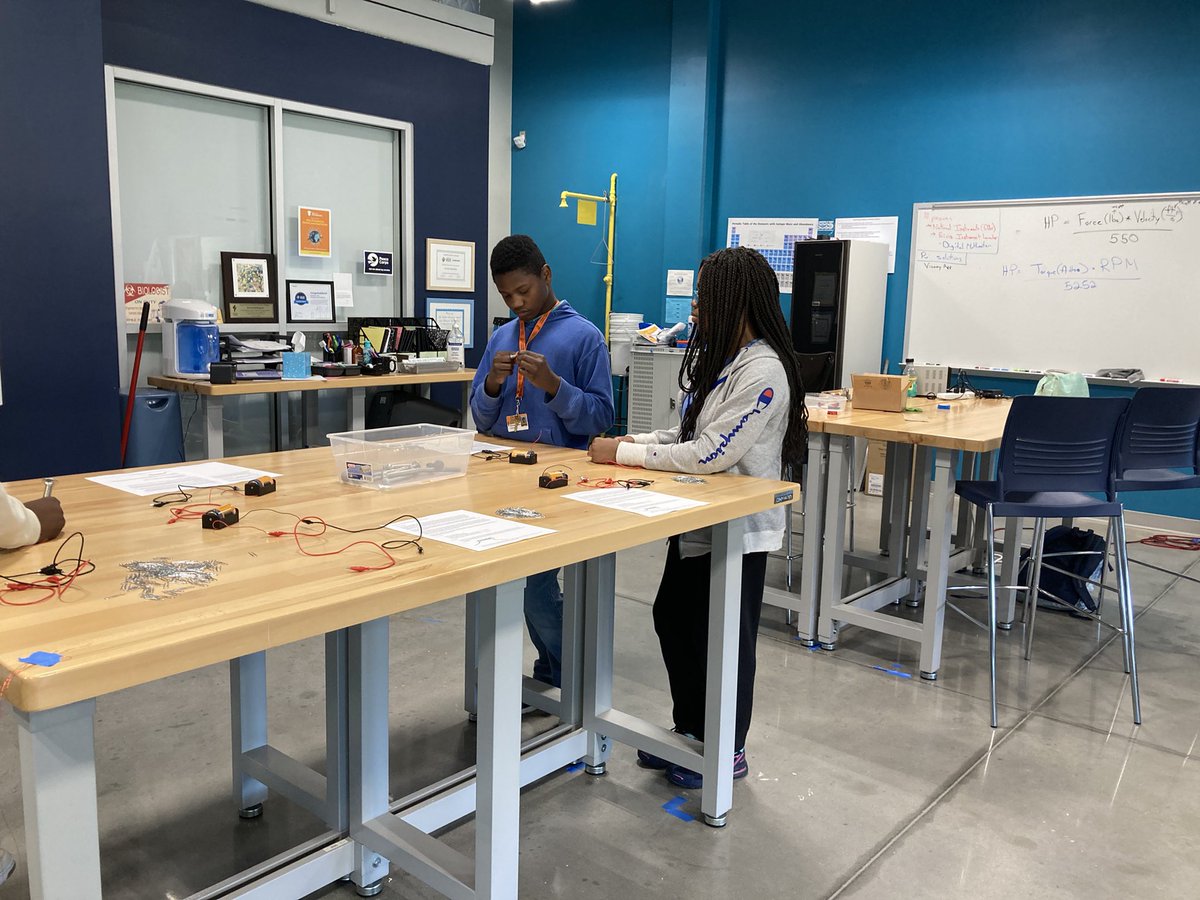 Next Energy <a href="/ther2i2edge/">Student Innovation Center</a> working hard on DC motor assembly- and teaching the principles of electromagnetism to our 8th grade guests <a href="/LongleafMiddle/">Longleaf Middle</a> .  Thanks for visiting to help us reinforce key concepts!