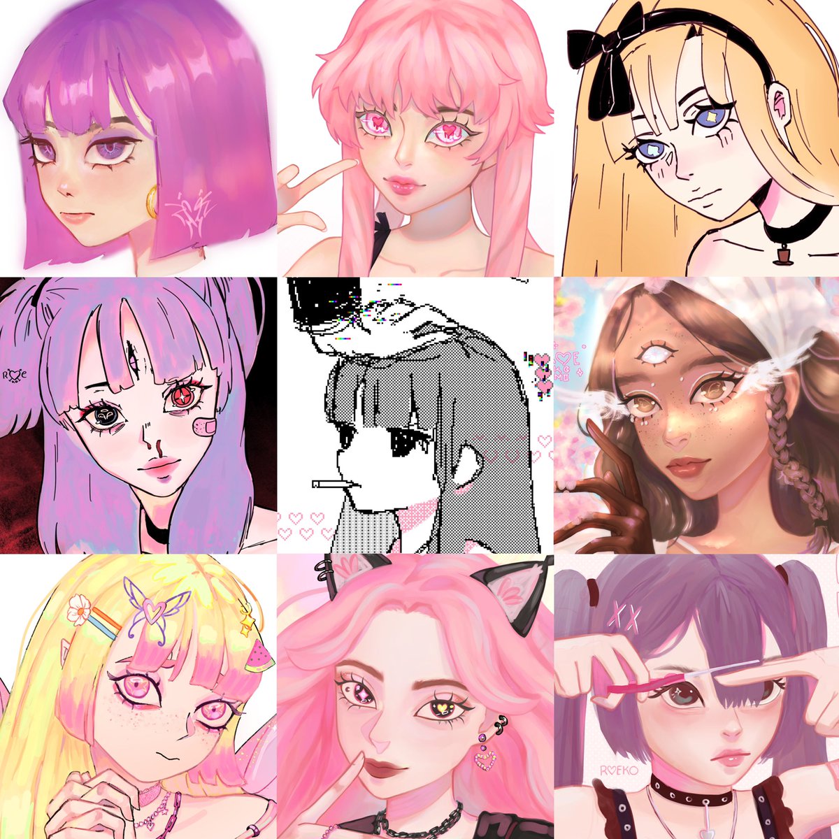 #faceyourart 🌸🤍 i should do more expressions lol 