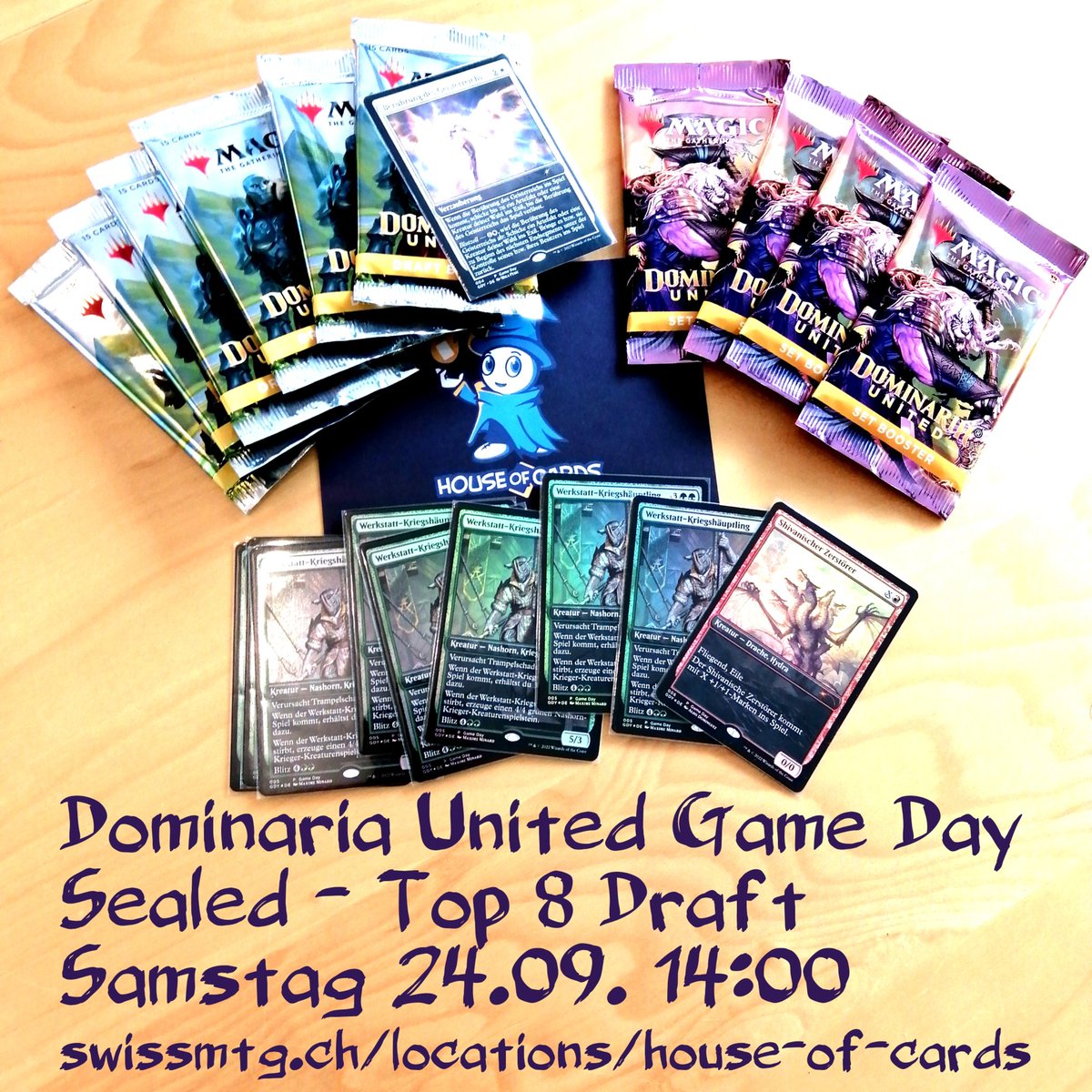 HoCusCards's tweet photo. Sealed und Draft, darin bist du unschlagbar?
Zeige es uns am Dominaria United Game Day!
#mtgimhoc #mtgdominaria #dominariaunited #mtgsealed #mtgdraft #mtggameday #mtgimhoc #karn #liliana #flgs https://t.co/oALsIqWJ8e