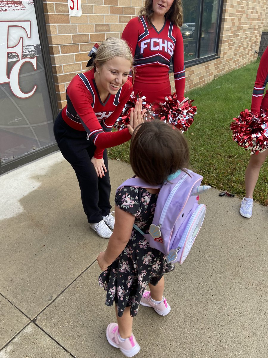 FC Elementary (@fcelementary) on Twitter photo Thank you to <a href="/fccheerleaders/">FC Cheerleaders</a> for the High-Five Friday! Are students are excited for the parade and Homecoming game! Thank you to <a href="/fccheerleaders/">FC Cheerleaders</a> for the High-Five Friday! Are students are excited for the parade and Homecoming game!