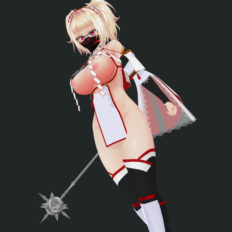 巫女の家に伝わる秘伝武器『らっこ棒わからせ棒』 