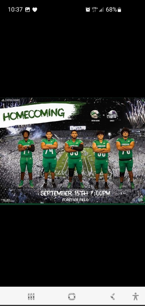 mrEdReyesHD's tweet photo. Varsity home coming game against Sunset Victory of 40 to 6. And my boy had his whole team behind him when he presented his sweetheart with the HOCO purposal. SHESAIDYES! https://t.co/hbNSdWts6o