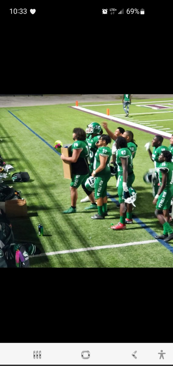 mrEdReyesHD's tweet photo. Varsity home coming game against Sunset Victory of 40 to 6. And my boy had his whole team behind him when he presented his sweetheart with the HOCO purposal. SHESAIDYES! https://t.co/hbNSdWts6o