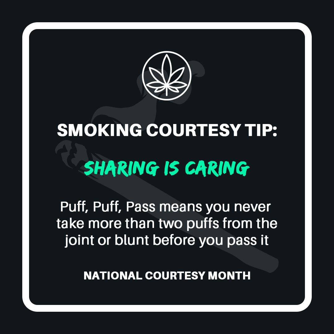 SpringBIG's tweet photo. Tip 2: Always remember the Puff, Puff, Pass rule! It's the only way to guarantee that everyone gets an equal share of the joint or blunt! πΏ π¬οΈ π¬οΈ π
#cannabisindustry #courtesymonth #crm #cannabiscommunity #cannabistech #springbig #saas #cannabisculture #smokingetiquette https://t.co/8Vc7ehUEQg