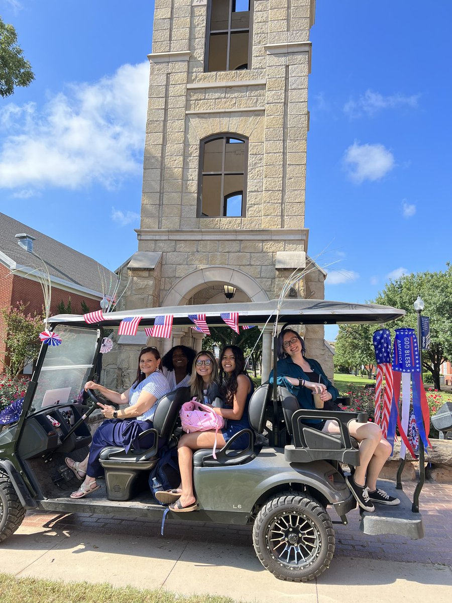 Fun Friday on campus today, as we celebrate Hispanic Heritage month and also Constitution Day. Constitution cart giving rides to students and prizes to those who can answer questions correctly about our U.S. constitution!