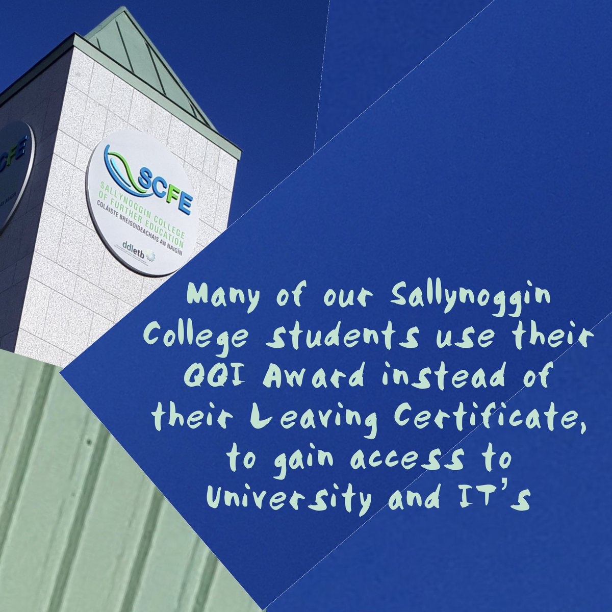 SCFEOfficial's tweet photo. Many of our #SallynogginCollege students use their #QQI award instead of their Leaving Certificate to gain access to universities and ITβs
#scfe #furthereducation #plc #caoresults #fitnesscourses #youthworkcourses #tourismcourses #childcarecourses #personaltrainercourses #pilates https://t.co/zo4wpSWfDr