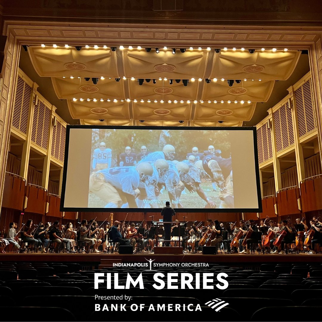See movies brought to life this Friday, 9/16, as <a href="/Indy_Symphony/">Indianapolis Symphony Orchestra</a>'s Film Series returns with “Rudy in Concert.” Sponsored by <a href="/BankofAmerica/">Bank of America</a> the #Indy community can come experience talented musicians perform the film's score live. Learn more: bit.ly/3U7Kq5U