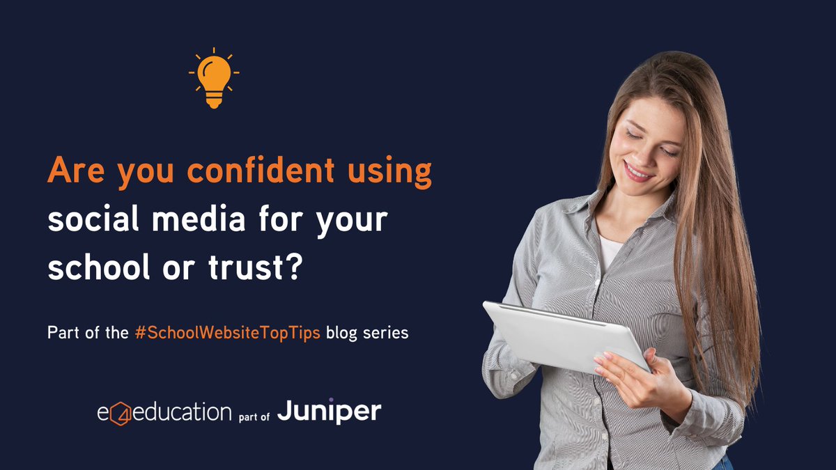 Are you confident using social media for your #school or trust?  
 
Our free guide gives you all the hints and tips you need to get started: bit.ly/3ADkea9
 
#SchoolWebsiteTopTips