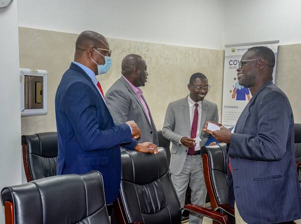 uesdgh's tweet photo. The Vice-Chancellor of UESD, Prof. Eric Nyarko-Sampson and his team have called on management of the Petroleum Commission to strike a partnership with members. 
#UESDPC22 
#UESD22 
#HOPE22 https://t.co/IbX21jxHTF