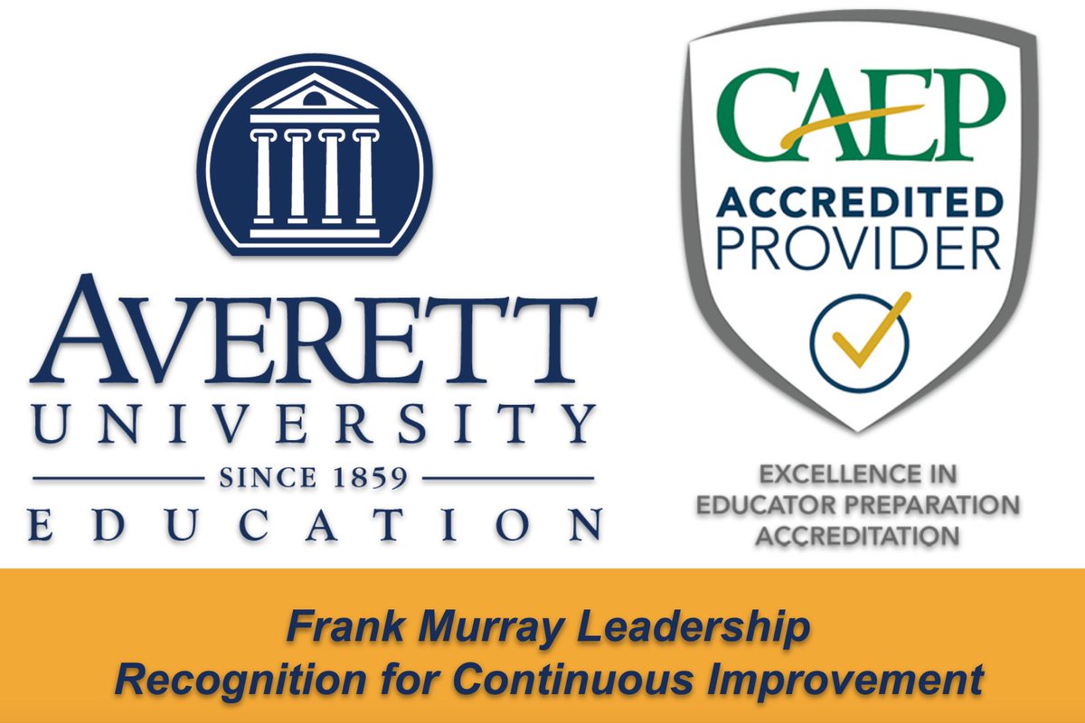 <a href="/AverettTeacher/">🍎Averett Teacher ED🍎</a> is among 32 EPPs who were named recipients of the 2022 Frank Murray Leadership Recognition for Continuous Improvement. The recipients were announced during the Fall 2022 CAEPCon general session. Read more here! caepnet.org/~/media/Files/…