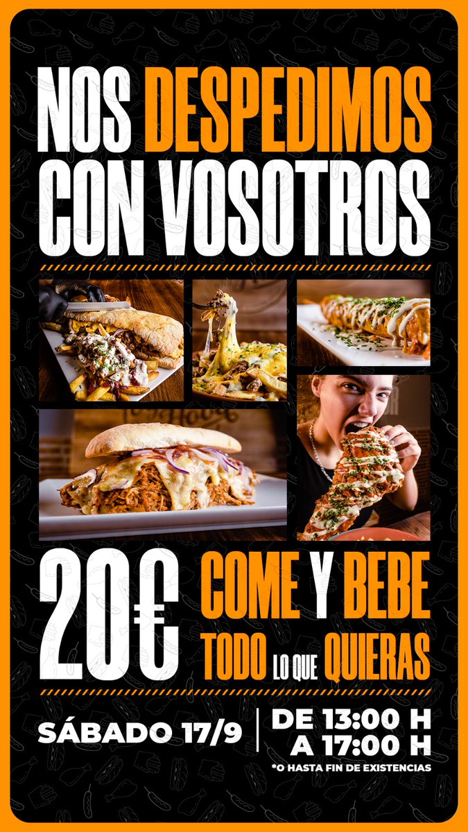 MAÑANA os esperamos para DESPEDIRNOS de la mejor manera🔥🍗