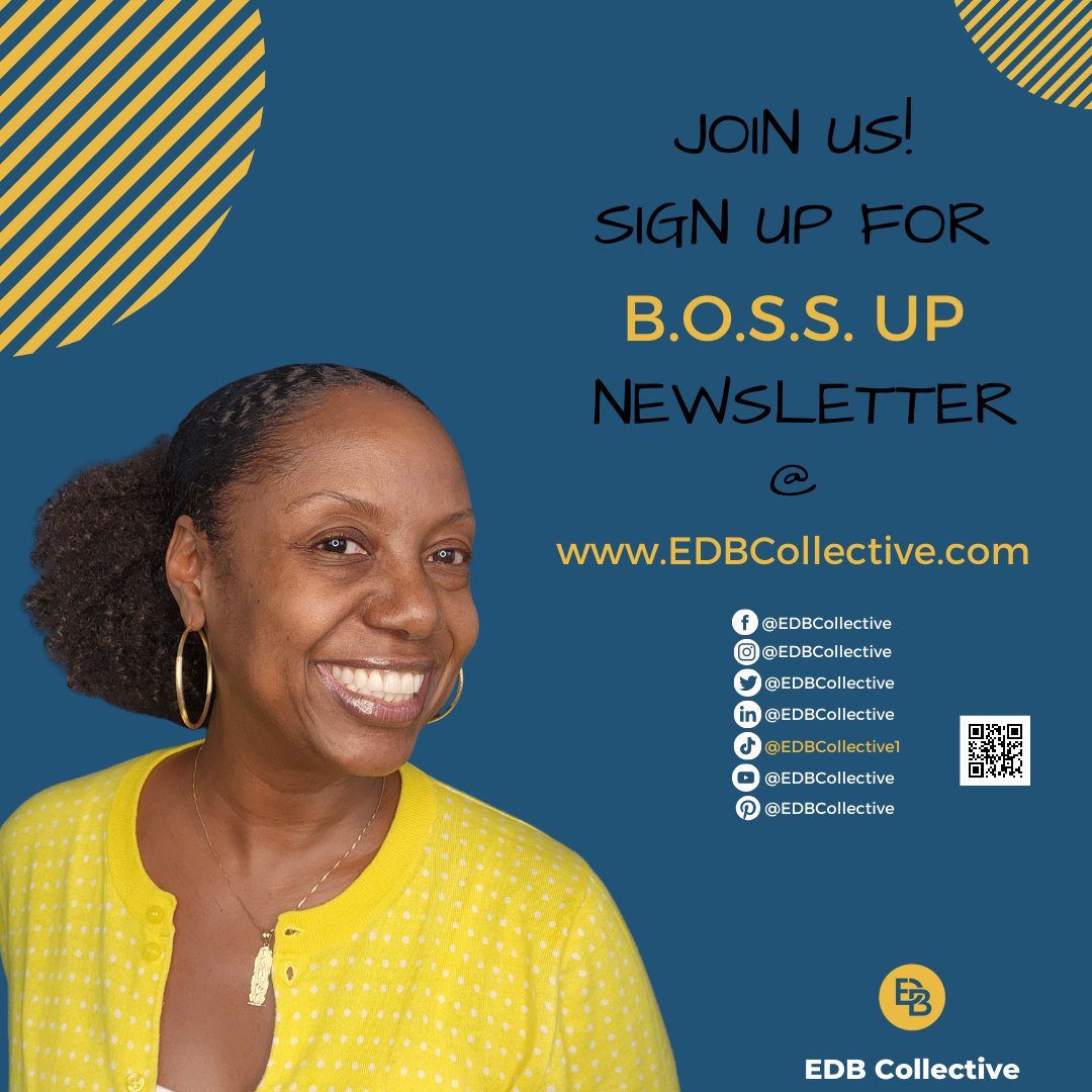 Join Us, Sign Up for B.O.S.S. Newsletter!
EDBcollective.com
#EDBCollective #EDB  
#AskErica #OneMinuteByte #1MinuteByte
#OneMinuteBite #1MinuteBite
#Business #BusinessOwner
#BOSS #Entrepreneur #Entrepreneurs
#DreamBig #Dream #Goals 
#Leadership #Motivation #Focus