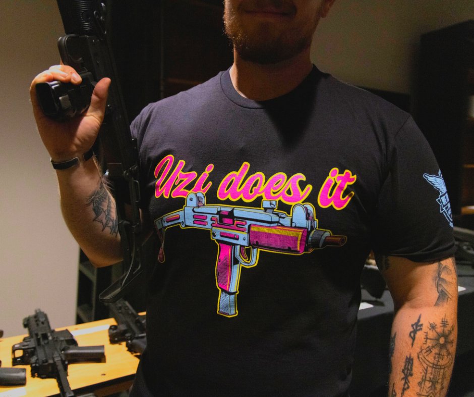 Wethepeoplehols's tweet photo. Get ready to OOZE with style.😎

https://t.co/N0ufTtkIdu
Uzi does it is live and ready to ship! Come grab the hottest American made patriotic and 2A inspired apparel at the link above.🇺🇸

#guntee #gunshirt #gunshirts #uzi #gun #guns #gunsdaily #gunporn #uzidoesit #easydoesit https://t.co/JzeibAQBMp