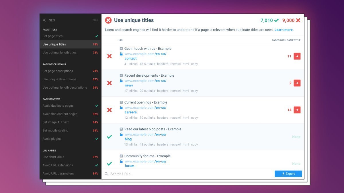 Prathkum's tweet photo. 10. Checkbot

Checkbot finds SEO, speed, and security problems before your website visitors do.

🔗 https://t.co/O0fOYaffja https://t.co/Ud1pn5mbL9