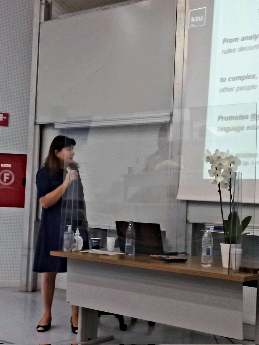 mlodydepresant's tweet photo. #eapcrete Dr Evelina Jaleniauskiene talks about how to improve language learning in higher education https://t.co/WmhnphwEAX