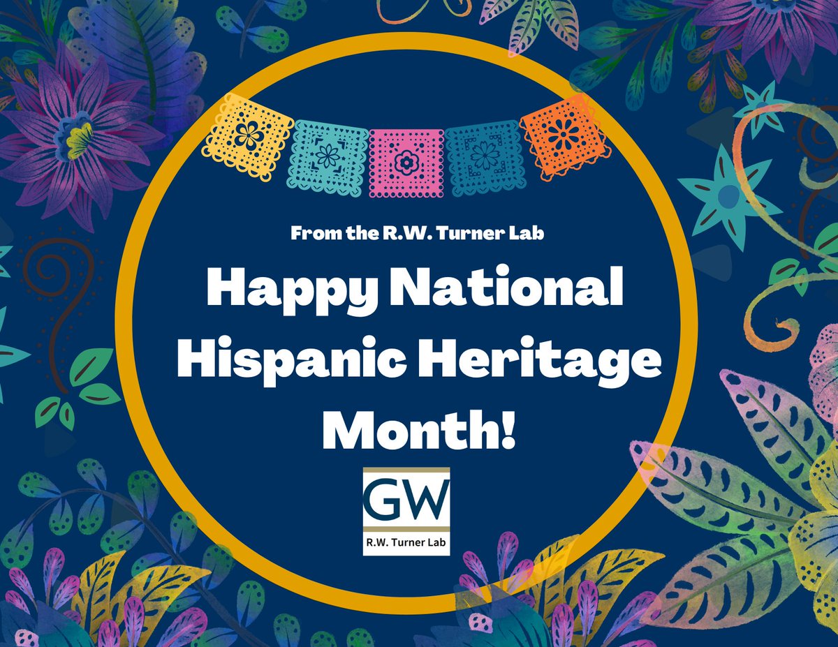 robertturnerphd's tweet photo. Happy National Hispanic Heritage Month! The @RWTurnerLab would like to commemorate the Hispanic and Latinx community for their contributions and influence on our nation's history and achievements.
#HispanicHeritageMonth #LatinxResearch #HispanicResearch #MinorityResearch https://t.co/ATMryVJzMW