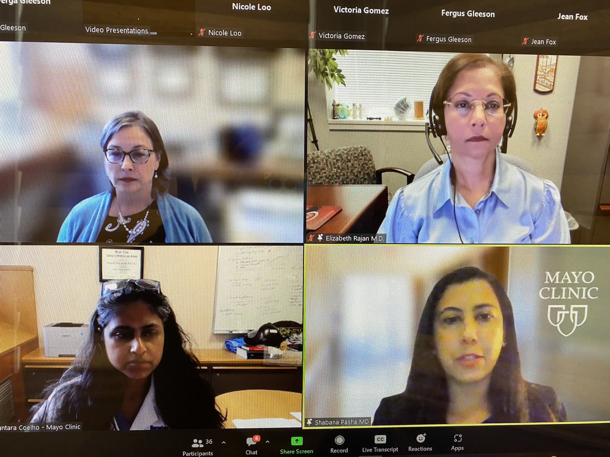 FergaGleeson's tweet photo. Wonderful 🔥 informative &amp; interactive Small Bowel Disease session @MayoClinicGIHep @mayoclinic Women in GIH Showcase @SLHanselMD # LizRajan @NayantaraCoelho @PashaShabanaMD 👀🎧💻👍👍 https://t.co/bgJQ3tZ22M