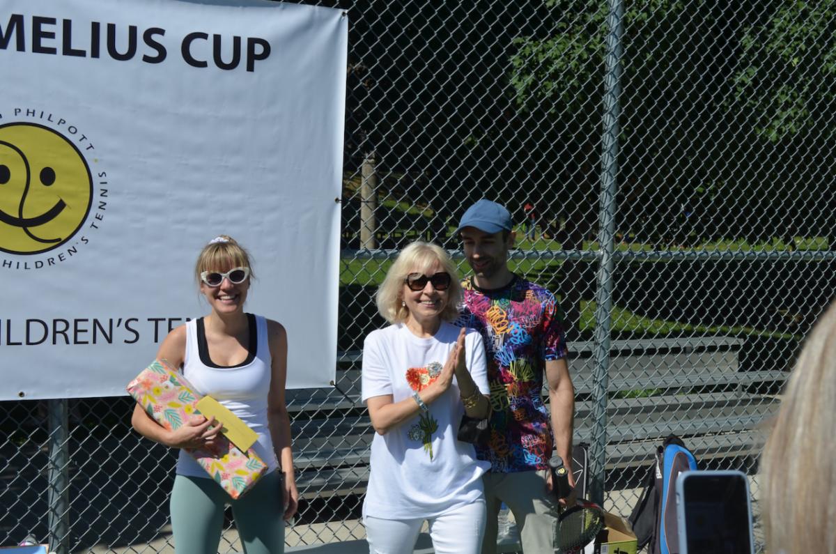 PhilpottTennis's tweet photo. THANK YOU to the 4th Annual Semper Melius Cup held in memory of Marius Susanu.  Over 4 years, this event has raised over $10,000 allowing us to keep our programs running at a time when kids have need them most.  Thank you Liliana, Vlad, Gabriel Toma, and Swansea Tennis Club. https://t.co/IuJt2We014