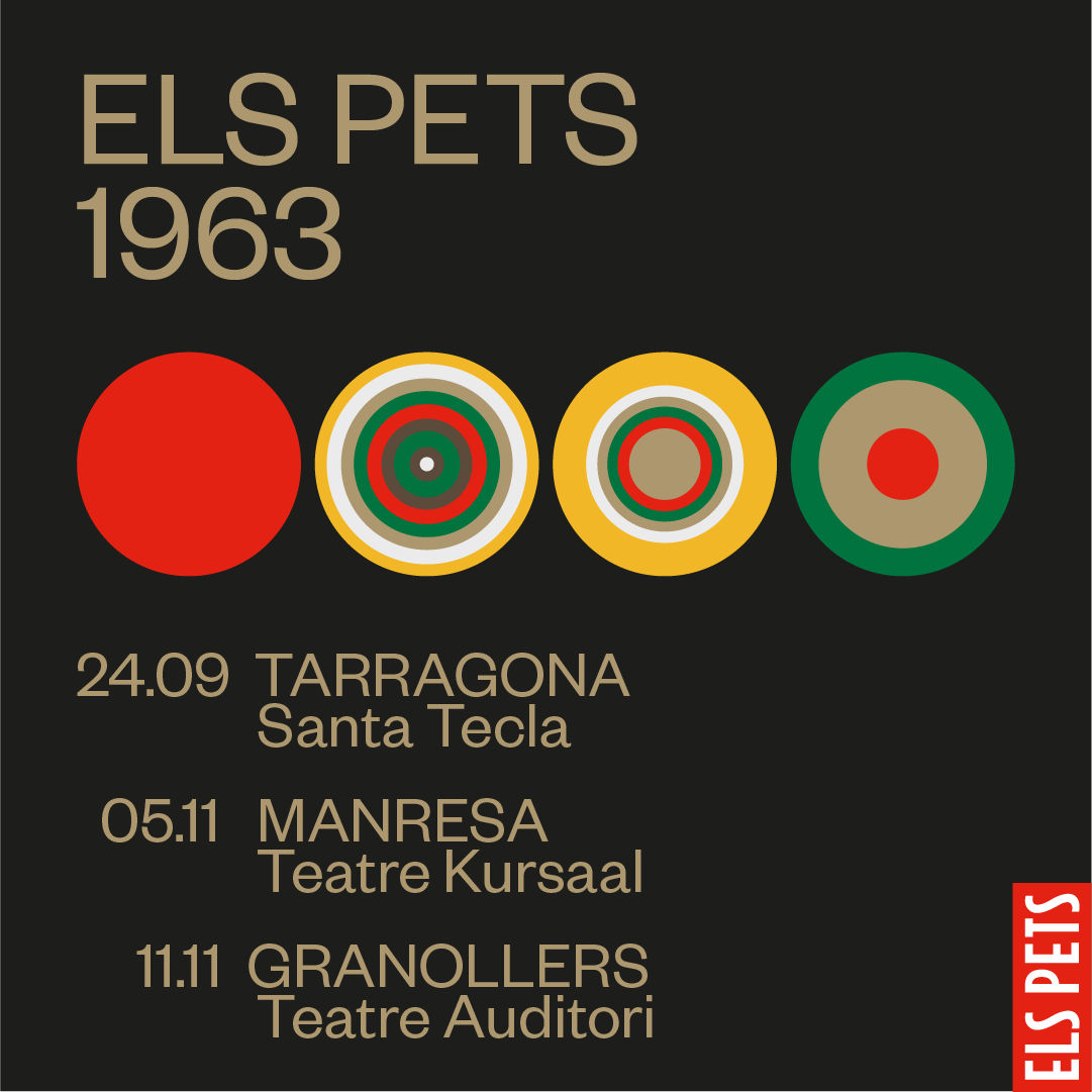 💥Aneu agafant forces perquè aquesta tardor, seguirem cantant a ple pulmó les cançons del darrer disc d'@ElsPetsOficial '1963'! 

🍁Propers concerts:
📍 TARRAGONA
🗓️ 24/09
🕓 20:00
📍 MANRESA
🗓️ 5/11
🕓 20:00
📍 GRANOLLERS
🗓️ 11/11
🕓 20:00

#rgbmanagement #rgbsuports #ELSPET