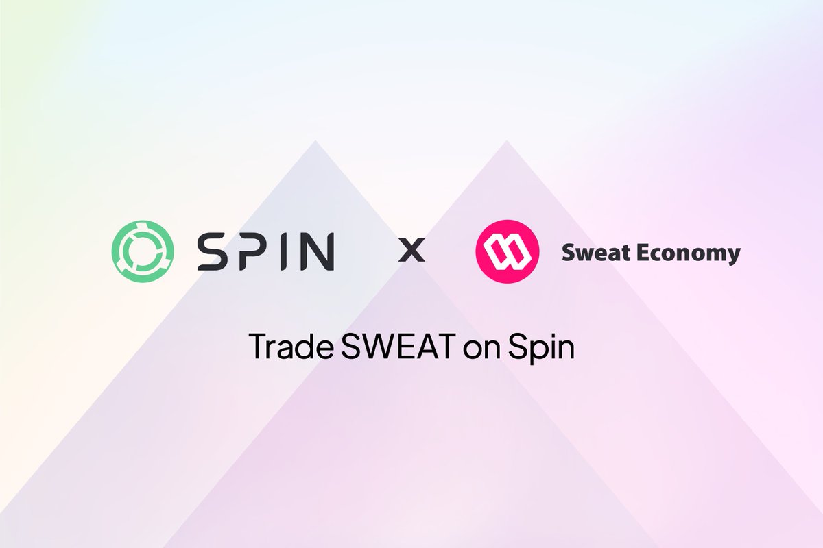 spin_fi's tweet photo. Following the recent TGE of @SweatEconomy, #SWEAT is now listed on Spin 👟

Why trade $SWEAT on Spin 👇
▪️The lowest trading fees on @NEARProtocol 
▪️Market and limit orders
▪️Handy, CEX-style UI

Start trading now 👉 https://t.co/PVoxTwjajV https://t.co/xSALkHj1NH