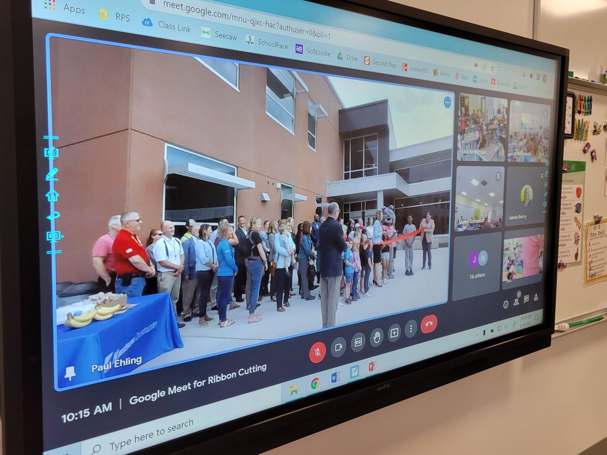 mssikkink's tweet photo. Woohoo! We had a great time at the new Harriet Bishop ribbon cutting this morning. We love our building and our principals! It was so fun to see @MoritzWendy and @paehling leading the ceremony. #bishoprps #rps535 https://t.co/AiVX7RrfXQ