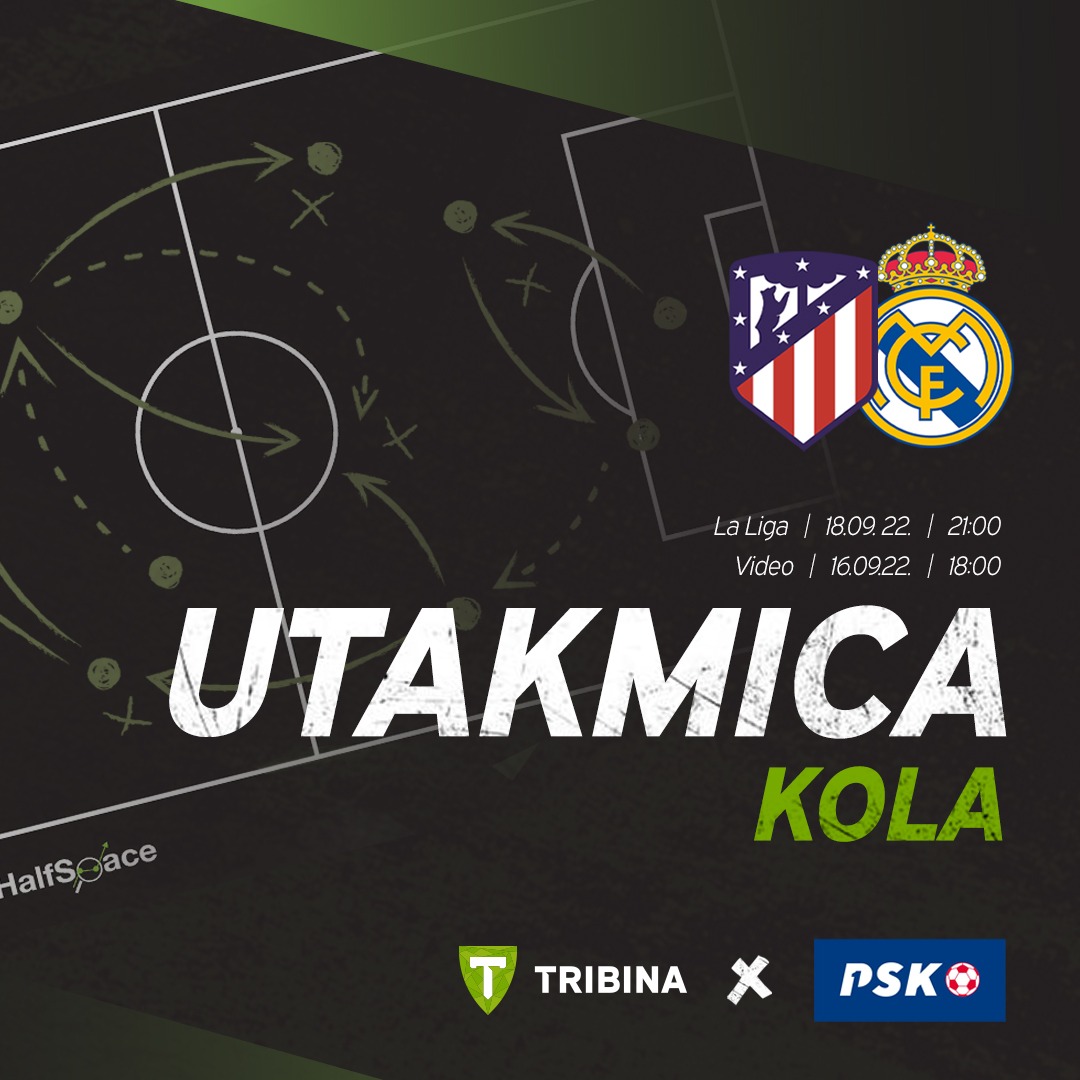 A sada nešto novo! Danas u 18:00 premijera novog projekta na Tribini. Utakmica tjedna by PSK , kratki video u kojem ćemo analizirati najaktualniju utakmicu tjedna. Prva utakmica koju analiziramo je Atletico Madrid protiv Reala koji igraju u nedjelju u 21:00.
#tribinapodcast
