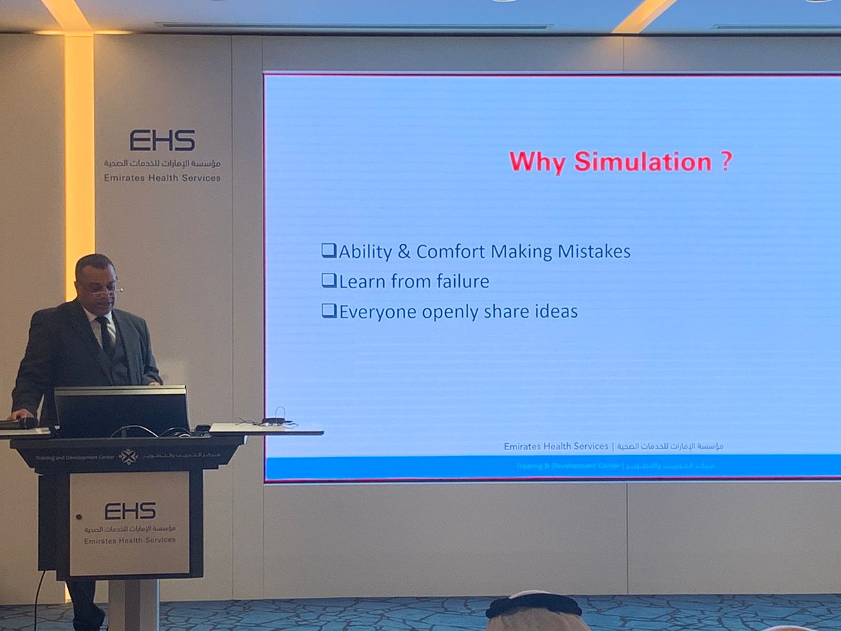 malnasif's tweet photo. Concluding @HcSimWeek with the 1st @EHSUAE Conference on Simulation in Healthcare. Knowledge sharing and celebration, with friends and partners, from the UAE and beyond. 
#hcsimweek22 https://t.co/EKEo4DkZvs