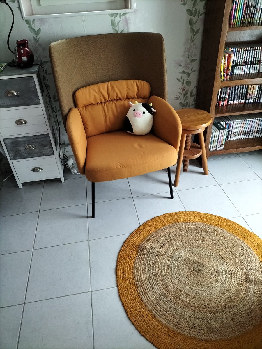 Et voici donc mon magnifique fauteuil BINGSTA ! 😍💛💛💛

Je suis trop contente et croyez-moi je vais être hyper bien pour lire 😊💛