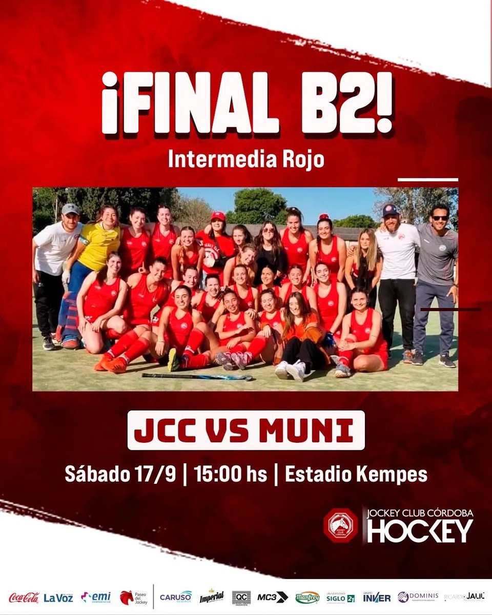 ¡Mañana HAY FINAL! 🤩💥

Se vienen los playoffs del oficial de Damas B2 y la Intermedia Roja sale a la cancha ante Municipalidad y juegan para ser las ganadoras del Bonus Track que asegura un lugar en la súper final de fin de año.
