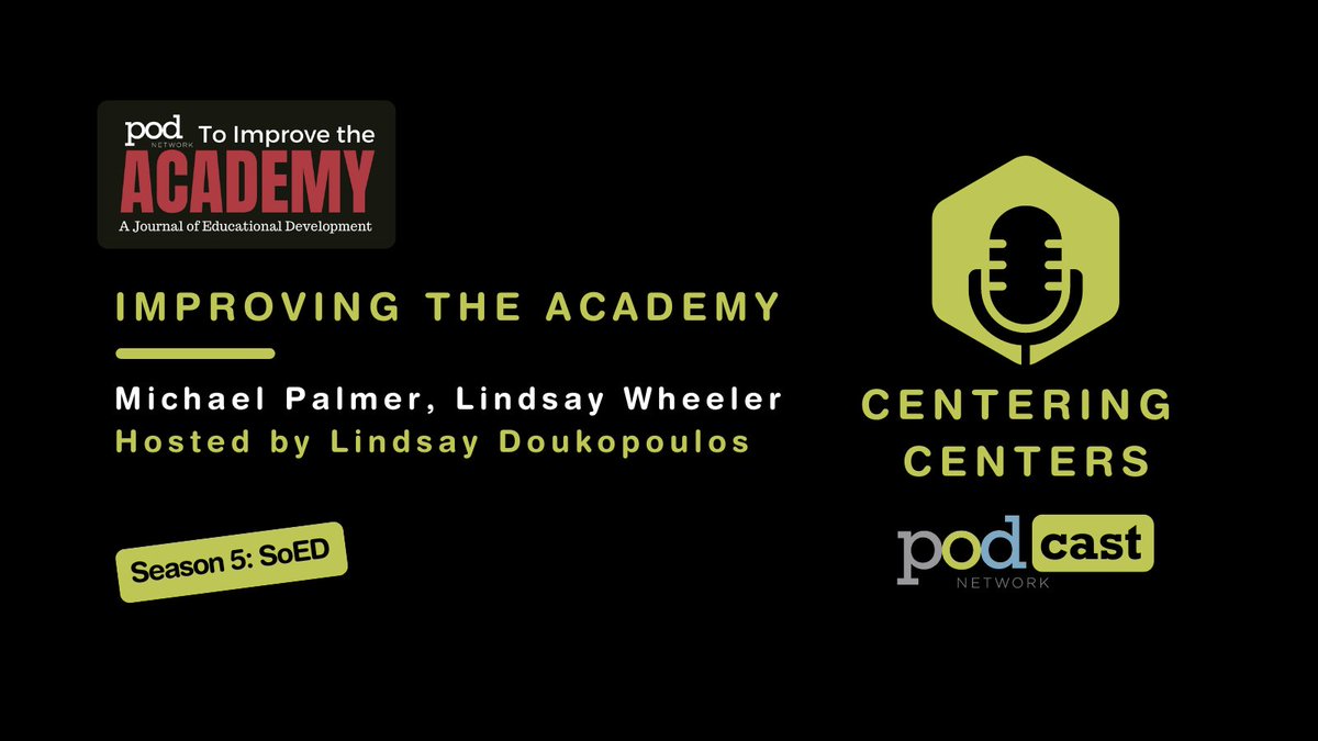POD Network (@podnetworkhq) on Twitter photo Should #eddev define itself as a discipline? What are the urgent conversations around our research & practice? Is the academy improving?
TIA Co-Editors @michaels_palmer & <a href="/LindsayBWheeler/">Lindsay Wheeler</a> weigh in.
Episode ➡️ ow.ly/WGSN50KLIuP
TIA Journal ➡️ ow.ly/qNpf50KLIuN Should #eddev define itself as a discipline? What are the urgent conversations around our research & practice? Is the academy improving?
TIA Co-Editors @michaels_palmer & <a href="/LindsayBWheeler/">Lindsay Wheeler</a> weigh in.
Episode ➡️ ow.ly/WGSN50KLIuP
TIA Journal ➡️ ow.ly/qNpf50KLIuN