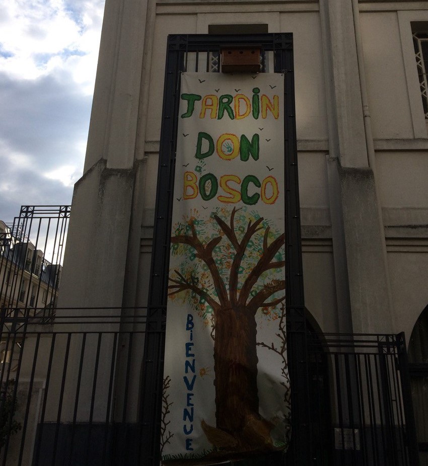 🎂#5ansEgliseverte - Le tour 🚲⛪️- En direct de St Jean Bosco 3/3 -  Bienvenue au jardin : accueil avec des rafraichissement bio et les celèbres gobelets réutilisables Eglise verte !