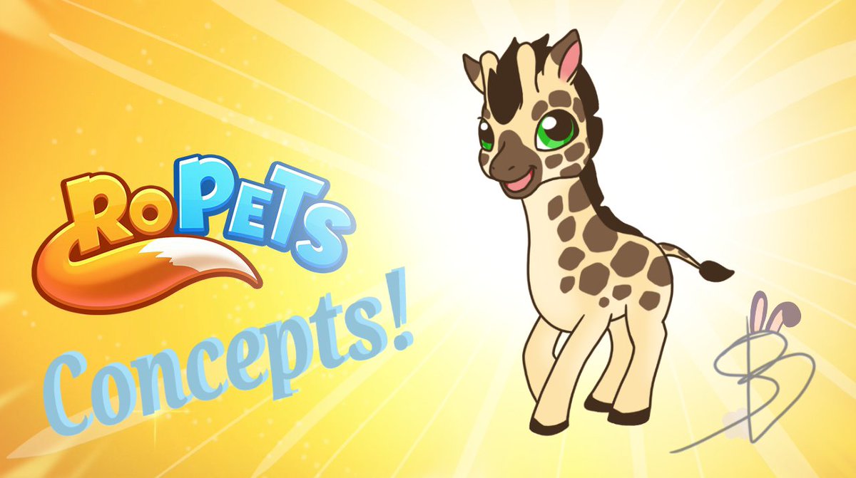 SushiTheBunnie's tweet photo. Tadaaaa! I made a Giraffe Pet Concept for @RoPetsGame 🤩
I was in the game last night with @SuperBevarooni and asked permission to make and post concept art! They of course wanted to see as well! Hope you love it! ❤️ (Reference Used was the Zebra Model)
#ropets #ropetsconcept https://t.co/YiWfl7jAaL