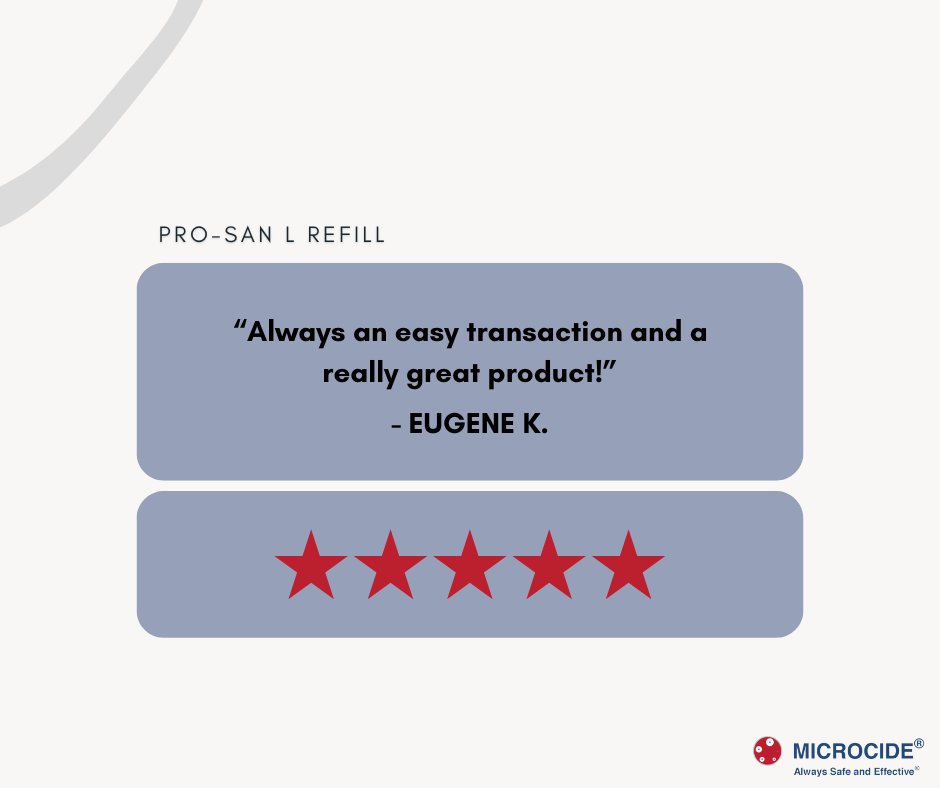 microcide's tweet image. Thank you for the #review, Eugene. We appreciate our customers' trust in us and our products! #biodegradable #biobased #ecofriendly #testimonial