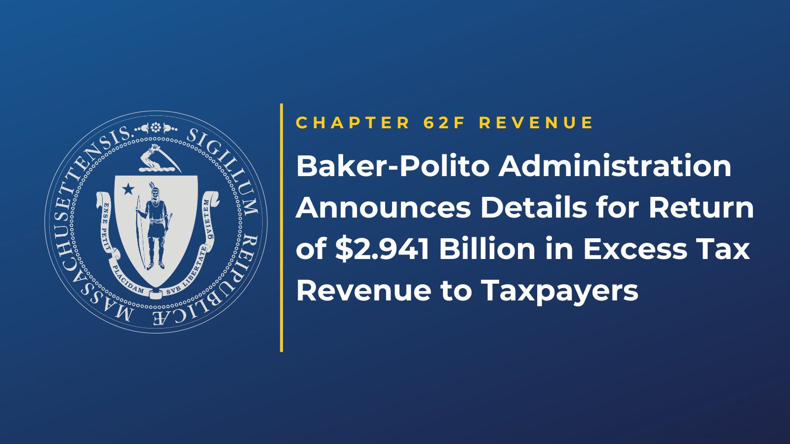 Gov Baker announces tax rebate coming some time
