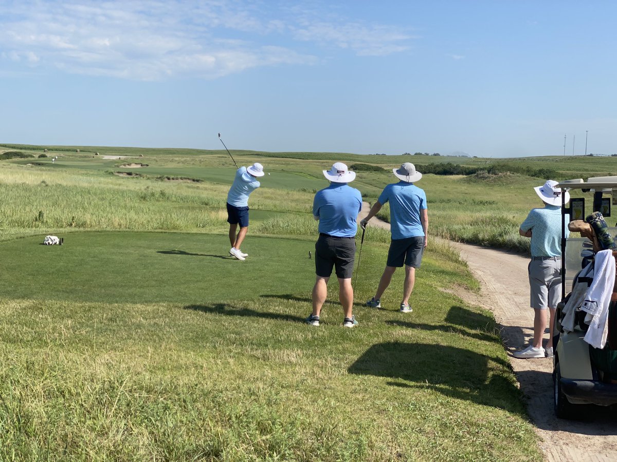 bkusek's tweet photo. @kevcmoore The Wooga. Late July. 18 holes at @WHGC1998 then a horse race before a local, 2-day open and Calcutta in Elwood, NE. https://t.co/BV4RVOhNP3