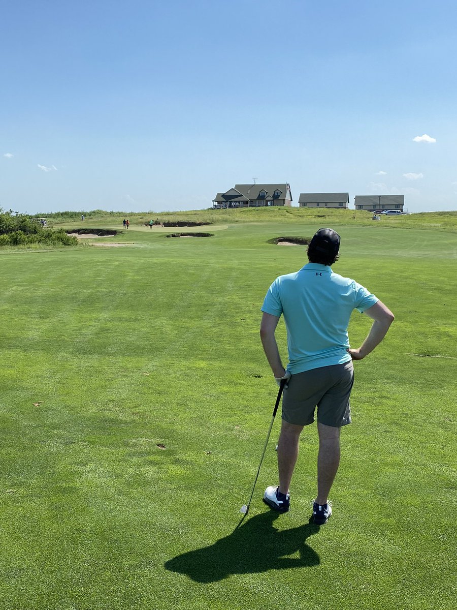 bkusek's tweet photo. @kevcmoore The Wooga. Late July. 18 holes at @WHGC1998 then a horse race before a local, 2-day open and Calcutta in Elwood, NE. https://t.co/BV4RVOhNP3