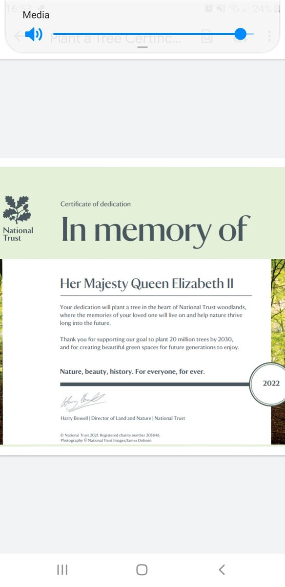 HaversonVam26's tweet photo. @nationaltrust Just an idea, instead of flowers which will soon fade, we could plant trees in honour of Her Majesty.  https://t.co/AnNWToQ6HI https://t.co/VygMAQq6xM