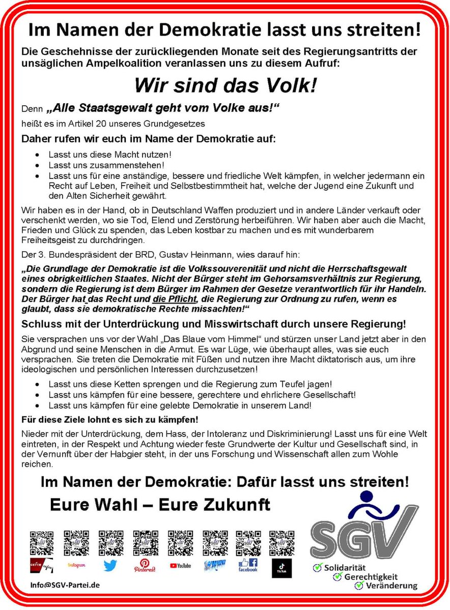 Wir sind das Volk!
#demokratie