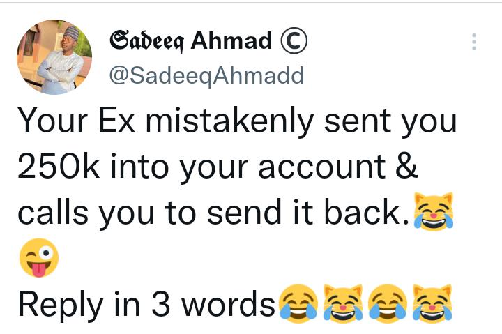 Reply in 3 words