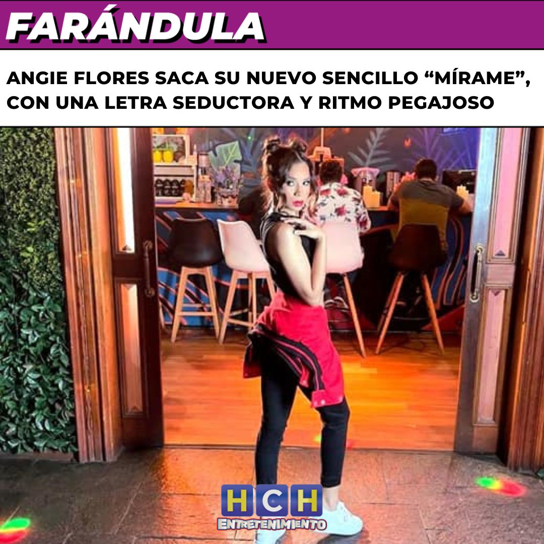 #HCHEntretenimiento | La artista hondureña #AngieFlores ha reactivado su carrera musical (luego de pandemia) y saca a la luz su nuevo sencillo titulado “mírame”, el cual incluye el video musical en Youtube
<a href="/Angiefloreshn/">Angie Flores 💙🎶💜</a> 

VIDEO AQUÍ: hch.tv/2022/09/16/vid…