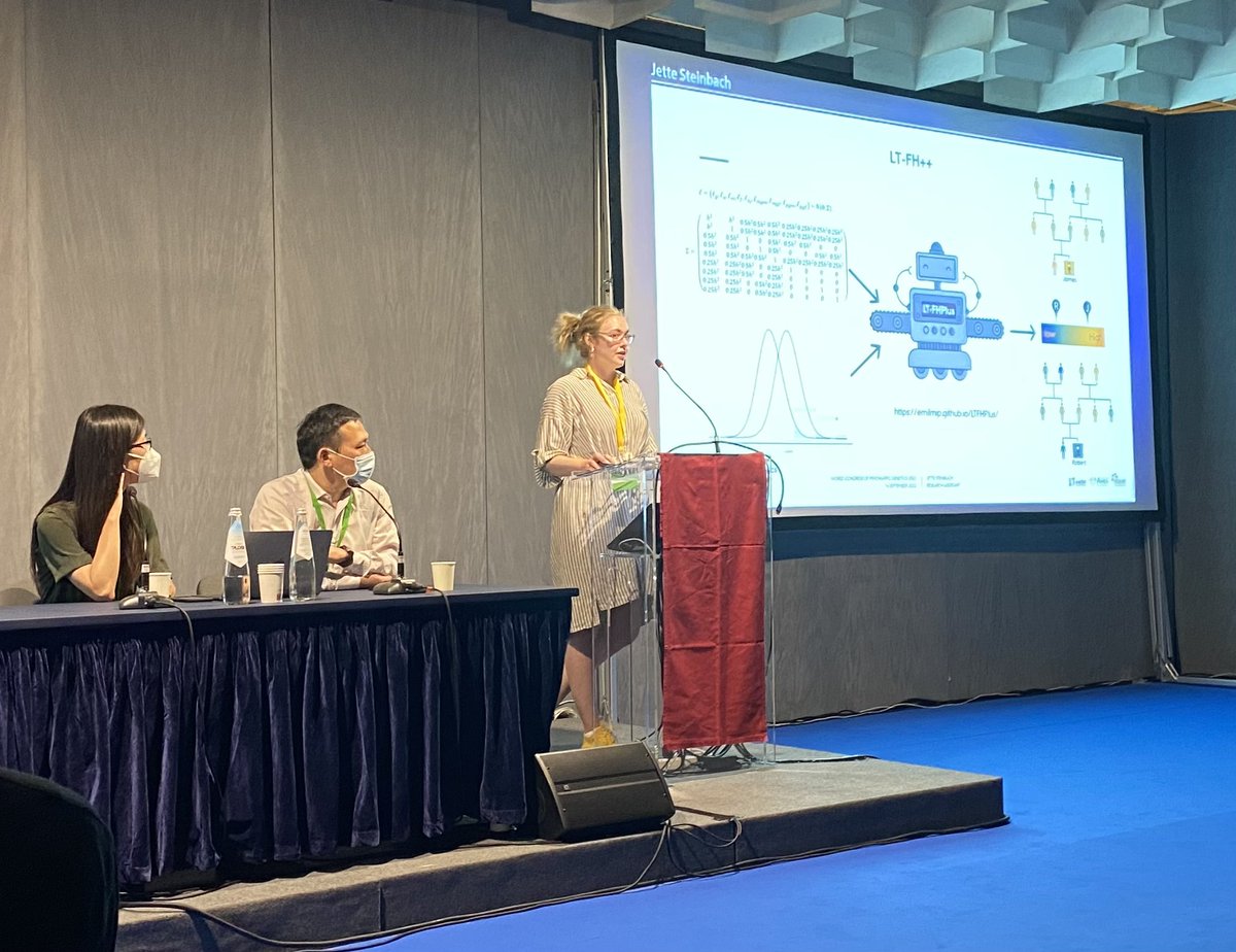 Jette Steinbach gave a Fantastic talk (two days ago) on her work together with <a href="/EmilP94637497/">EmilP</a> titled “Improving the Predictive Value of Family History for Psychiatric Disorders” at #WCPG2022.