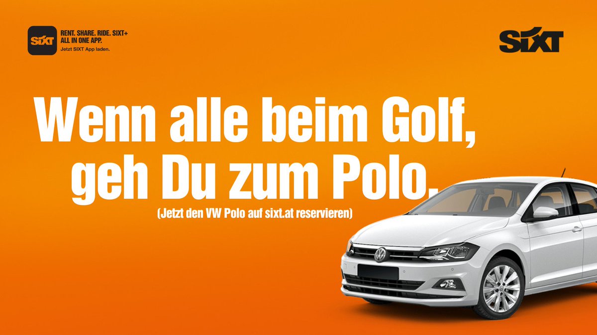 SixtAT's tweet image. Und manche tragen die Dinger, muss ja unfassbar schwer sein.
#AufZumPolo