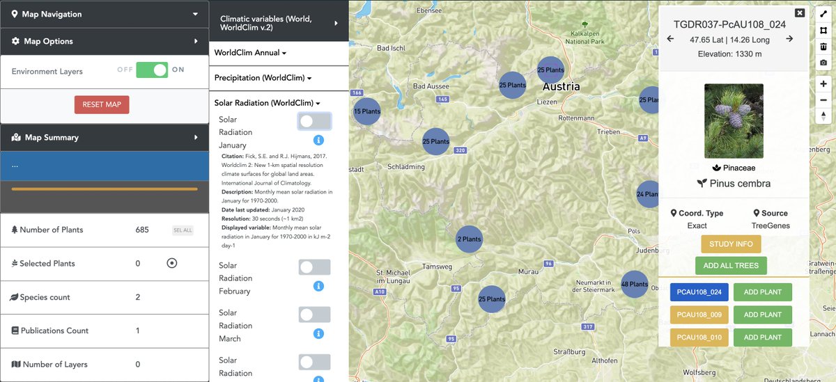 TreeGenes's tweet image. FEATURED STUDY: #GeneticStructure in Pinus cembra from the #Carpathian Mountains inferred from nuclear and chloroplast #microsatellites confirms post-glacial range contraction and identifies introduced individuals
By: Bertalan Lendvay et al.
See 685 trees: treegenesdb.org/cartogratree?a…