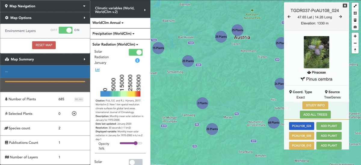 TreeGenes's tweet image. FEATURED STUDY: #GeneticStructure in Pinus cembra from the #Carpathian Mountains inferred from nuclear and chloroplast #microsatellites confirms post-glacial range contraction and identifies introduced individuals
By: Bertalan Lendvay et al.
See 685 trees: treegenesdb.org/cartogratree?a…