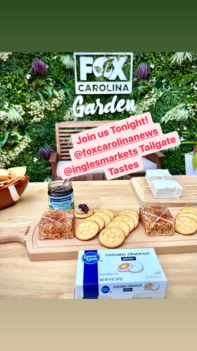 Join us tonight on <a href="/foxcarolinanews/">FOX Carolina News</a> for <a href="/InglesAdvantage/">Ingles Markets</a> Tailgate Tastes! #inglesadvantage #inthedelinotwiththejelly