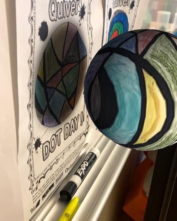 principal_north's tweet photo. Some cool new fun in Mrs. Brogna’s class for dot day. #quivervision #hereATjrb https://t.co/oYtg7H18xH https://t.co/uglUPSO2Z9