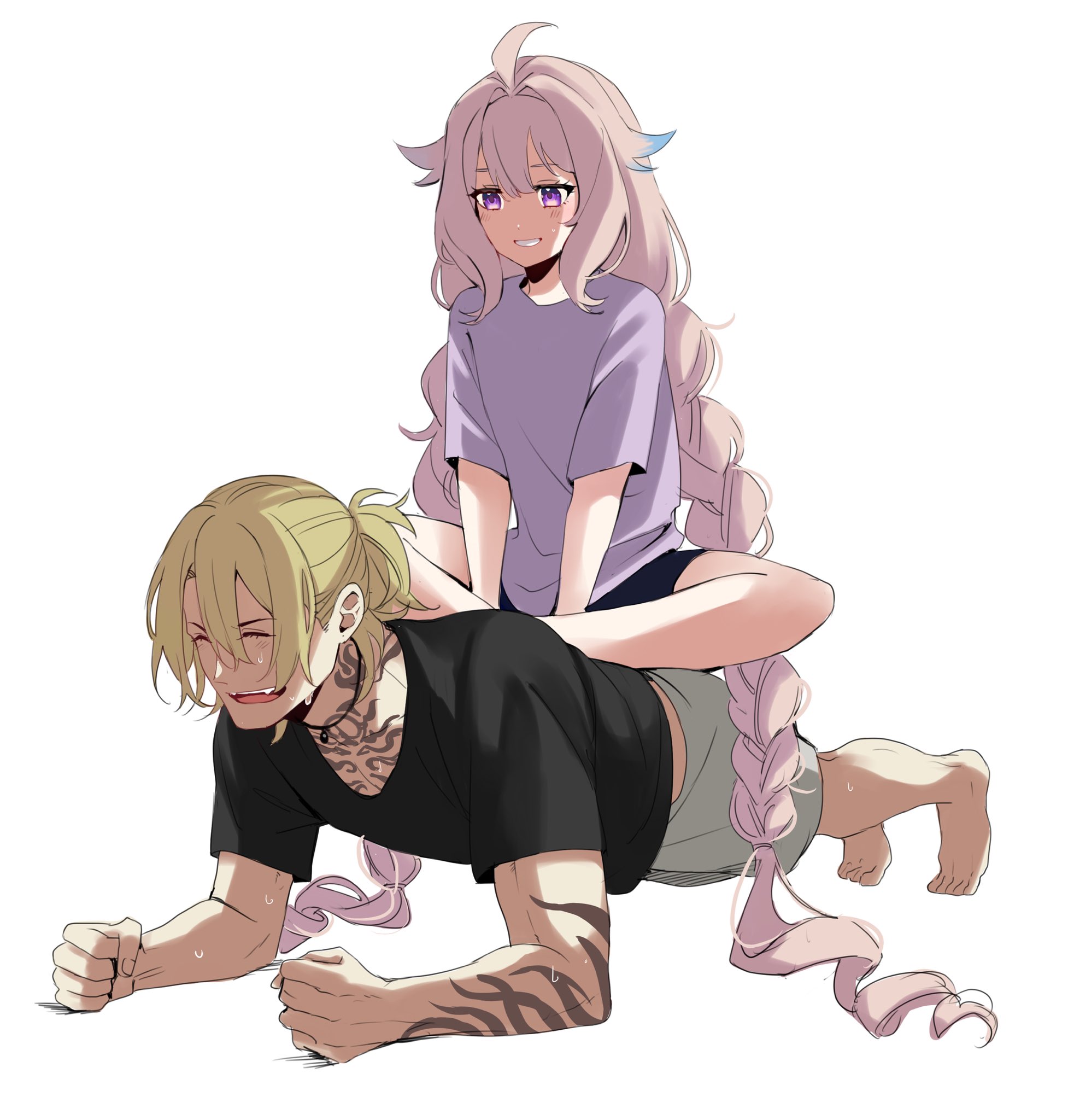 Sora🔞 on X: small big sis and big little bro #drawluca #Palouette  t.coITUqYSaash  X