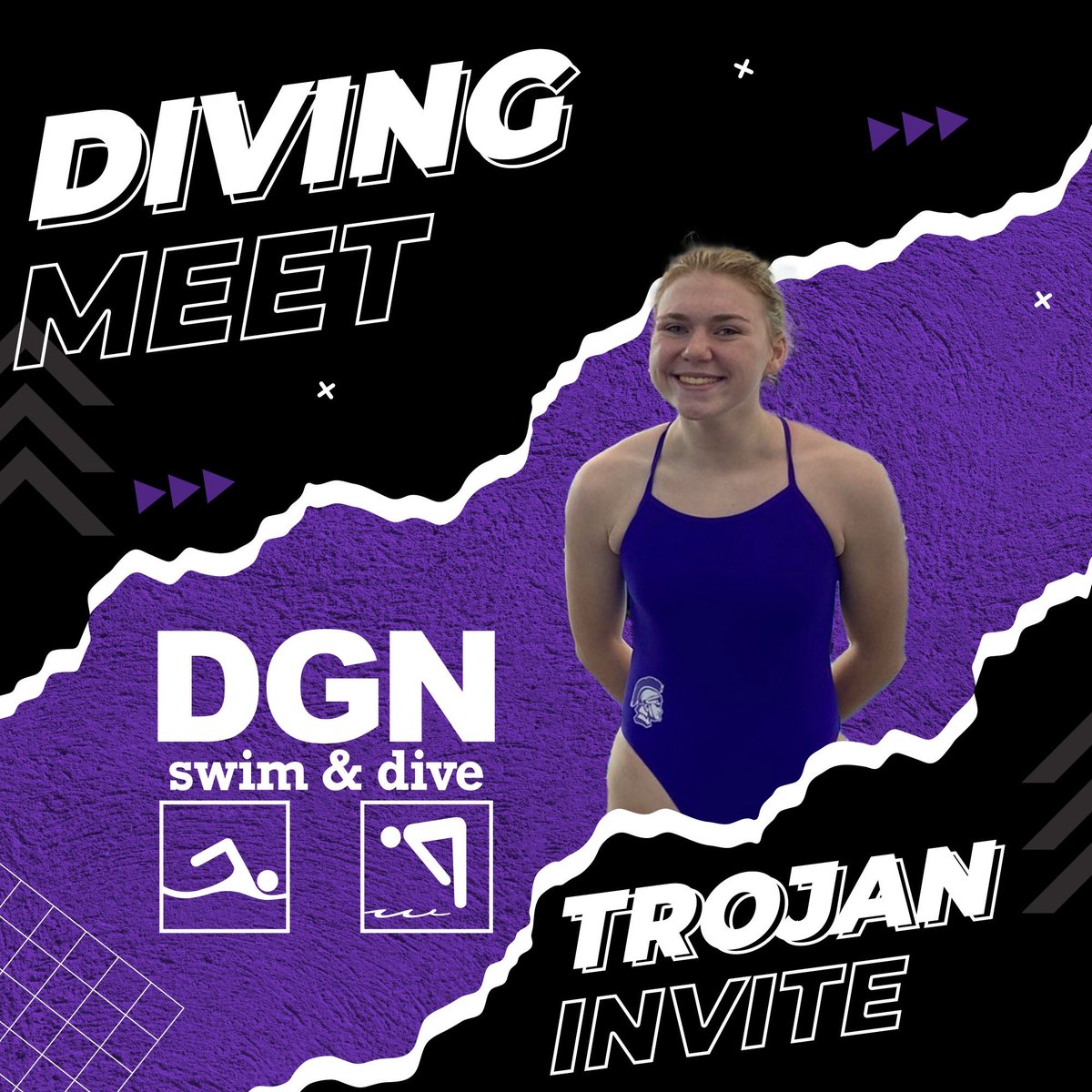 DGN_SwimDive's tweet photo. The Trojan Invite kicks off tonight with diving!!
πDGN Pool
π 5pm
Good Luck to our divers! ππ€π#diveclean #wearedgn #ripsquad https://t.co/C7zA75tZdZ