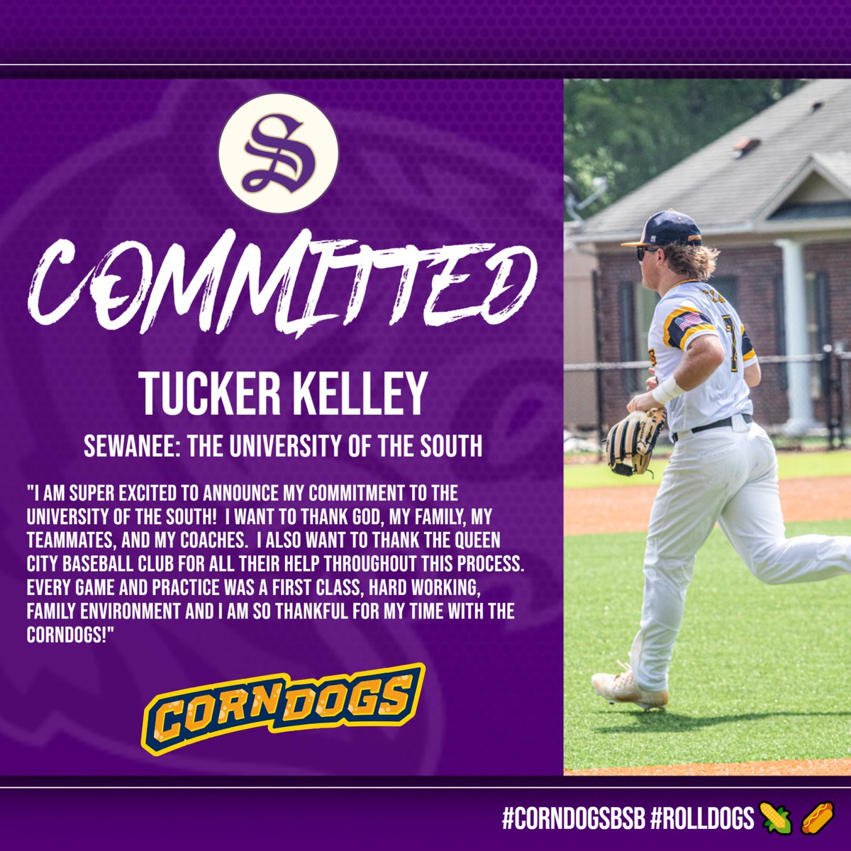 ๐๐ช๐๐๐ฃ ๐พ๐๐ฉ๐ฎ ๐พ๐ค๐ง๐ฃ๐๐ค๐๐จ (@qccorndogsbsb) on Twitter photo ๐จ COMMITMENT ALERT ๐จ
Congrats to <a href="/tuckerkelley__/">Tucker Kelley</a> on announcing his commitment to continue his career at Sewanee!
<a href="/SewaneeBaseball/">Sewanee Baseball</a> got a DUDE that will immediately impact their program.
Tucker is also the 1st college commit from our program โผ๏ธ
#CorndogsBSB | #RollDogs๐ฝ๐ญ ๐จ COMMITMENT ALERT ๐จ
Congrats to <a href="/tuckerkelley__/">Tucker Kelley</a> on announcing his commitment to continue his career at Sewanee!
<a href="/SewaneeBaseball/">Sewanee Baseball</a> got a DUDE that will immediately impact their program.
Tucker is also the 1st college commit from our program โผ๏ธ
#CorndogsBSB | #RollDogs๐ฝ๐ญ